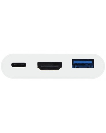 UCHDMI4K: Adaptador USB-C a HDMI/USB3.0 Superspeed 5GB/USB-C. Compatible 4K.