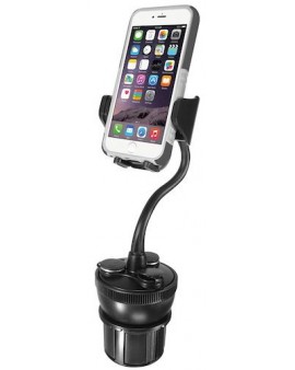 MCUPPOWER: Soporte de vaso para coche para smartphone (44 a 105mm). Brazo flexible de 20cm.