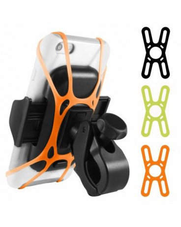 BIKEHOLDER: Soporte de teléfono para bici. Dimensiones teléfono: 44 a 105mm. Dimensión manillar: 19 a 38mm.