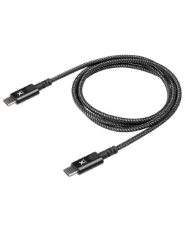 CX2071: Xtorm Original, cable trenzado y reforzado en extremos. USB-C a USB-C. Power Delivery. 1m.